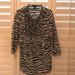 Zebra print tunic